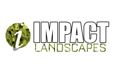 Impact Landscapes Logo White Outline