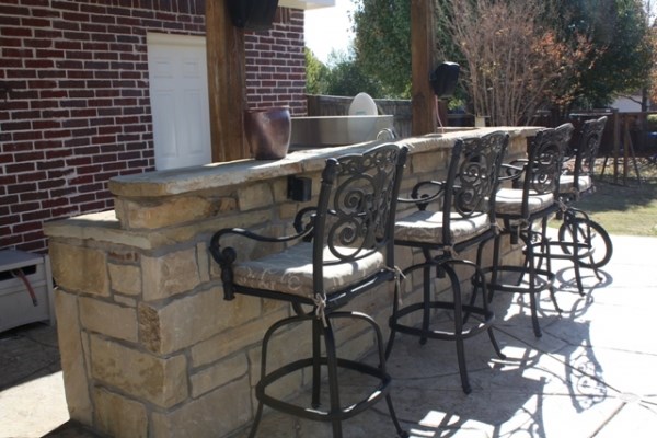 Custom Stone Outdoor Kitchens & Patios by Impact Landscapes LLC - 972-849-6443