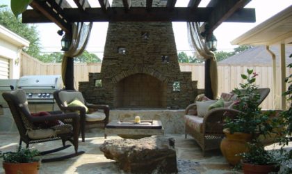 Custom Fire Places by Impact Landscapes - 972-849-6443